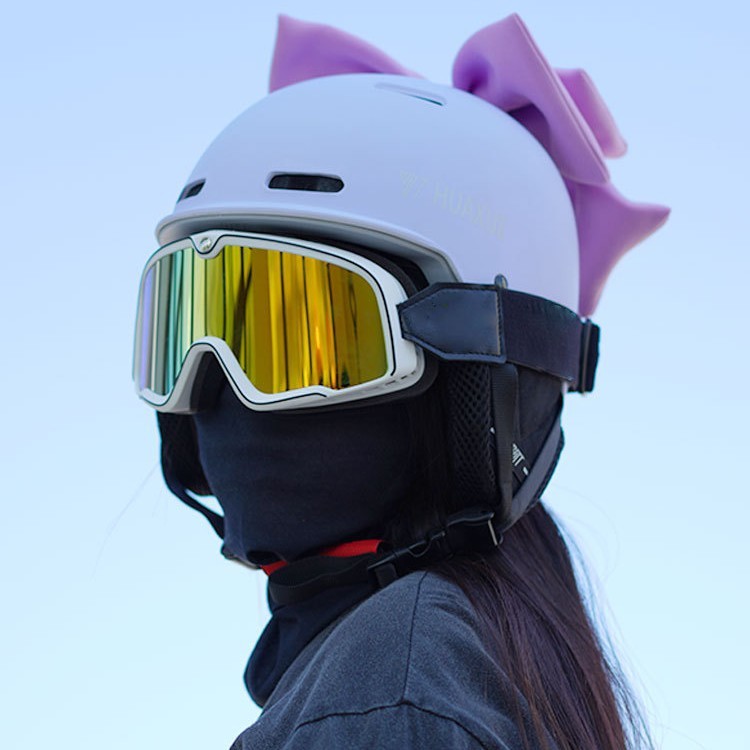 MAHAER スキーヘルメット シングルおよびダブルボード スキー用品 保護具 男性と女性用 暖かく衝突防止 スノーヘルメット スノーハット|undefined