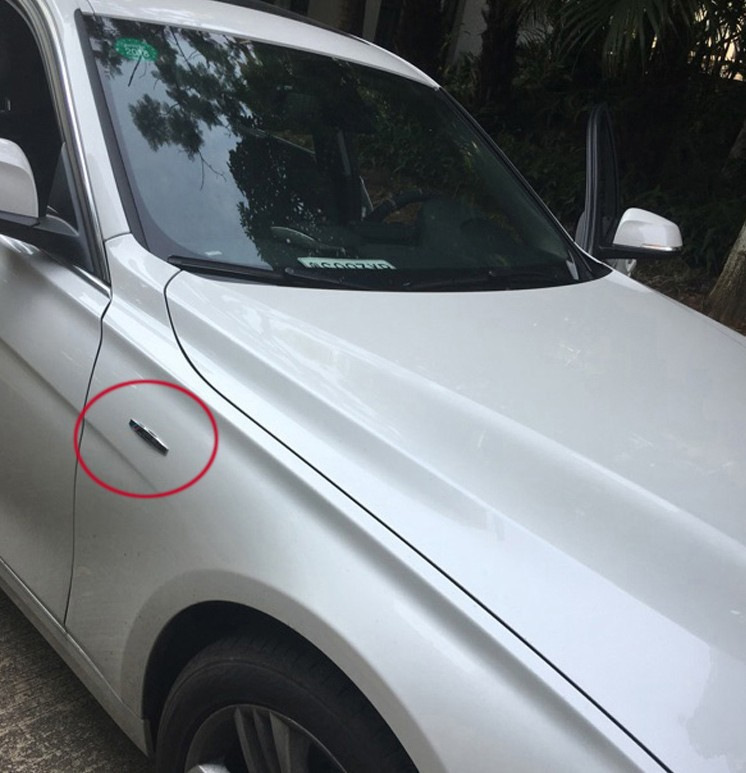 Metal Fender Side Stickers Suitable for Mercedes-Benz, Audi, Volkswagen, Toyota Car Fenders, Car Logo Three-Dimensional Decoration for the Body