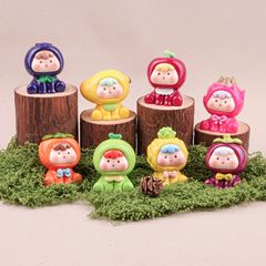 実色四代果物の子diy樹脂部品萌え粒置物ファッションアクセサリーのキーホルダー卸売り