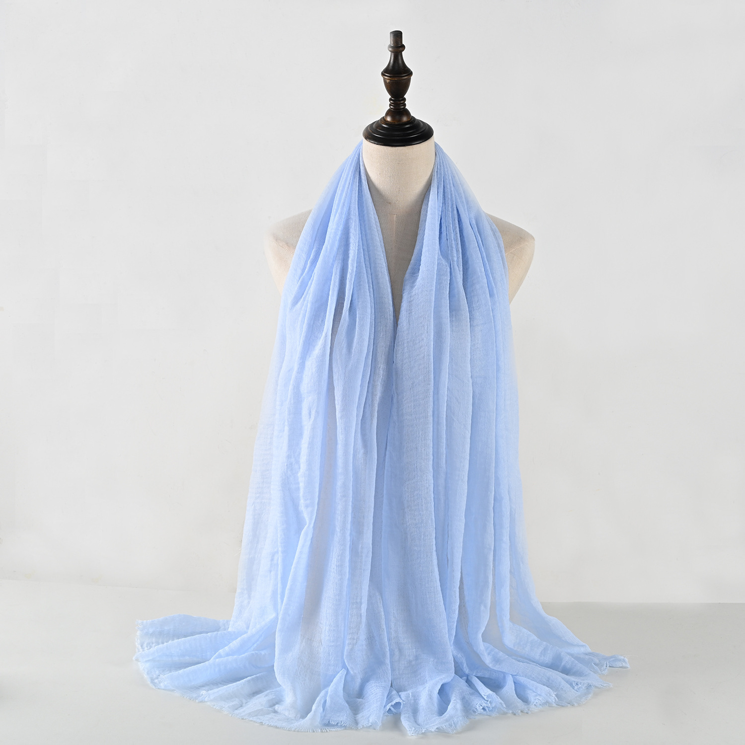 150g Weight Silk Scarf Classification Holiday, Daily Occasion Cotton Material Solid Color Pattern Spring&Summer Season Women's Gender Vacation, Simple Style Style Women's Vacation Simple Style Solid Color Cotton Silk Scarf 5