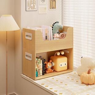 Bookshelf Storage Rack Floor-standing Bay Window Bookcase Stackable Storage Cabinet Bedside Picture Book Rack Toy Storage Rack Corner