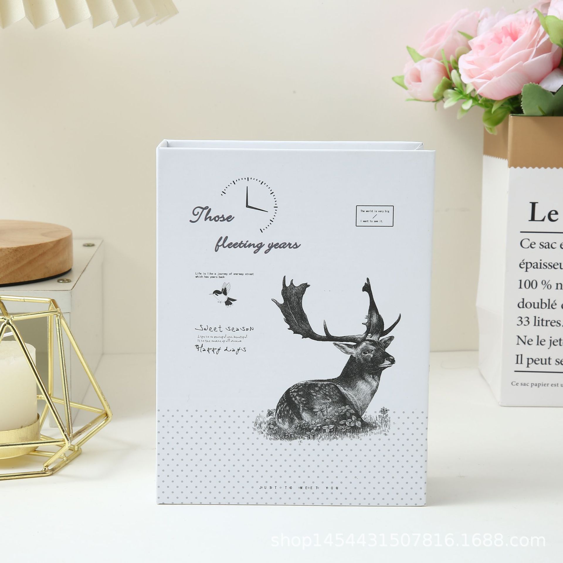 Álbum de fotos infantil de dibujos animados, grande, de 6 pulgadas, 100 páginas, 6 estilos, laminado, con páginas interiores de PP de 6 pulgadas, tipo inserto, regalo navideño