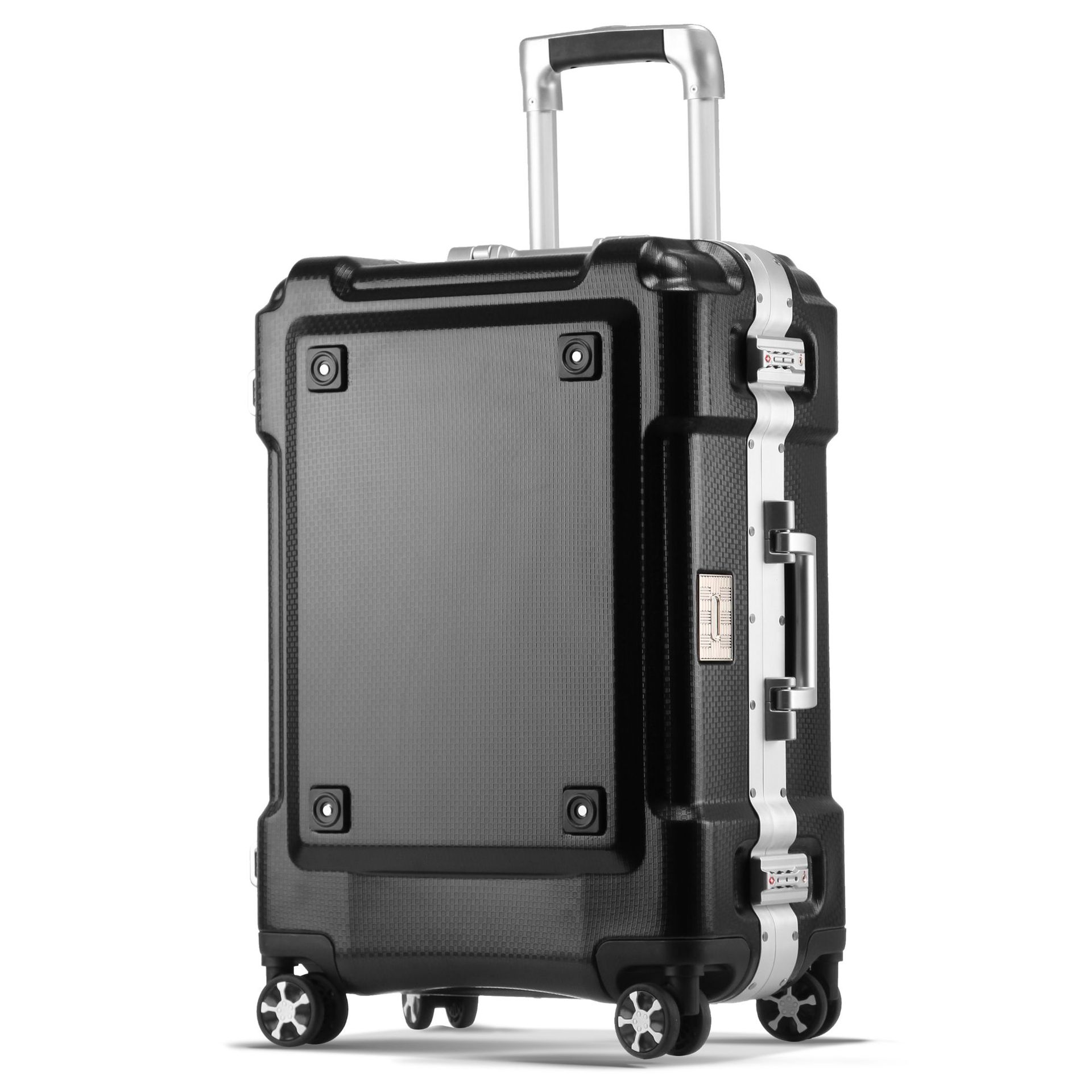 水杯架旅行箱20寸行李箱登机箱铝框拉杆箱来图印制拉杆箱女旅行箱|ms