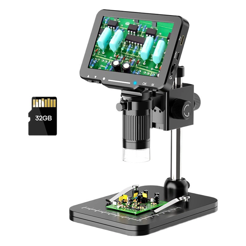 23 5-дюймовый электронный цифровой микроскоп высокой четкости, микроскоп для мобильного телефона, печатная плата, размерное цифровое увеличительное стекло