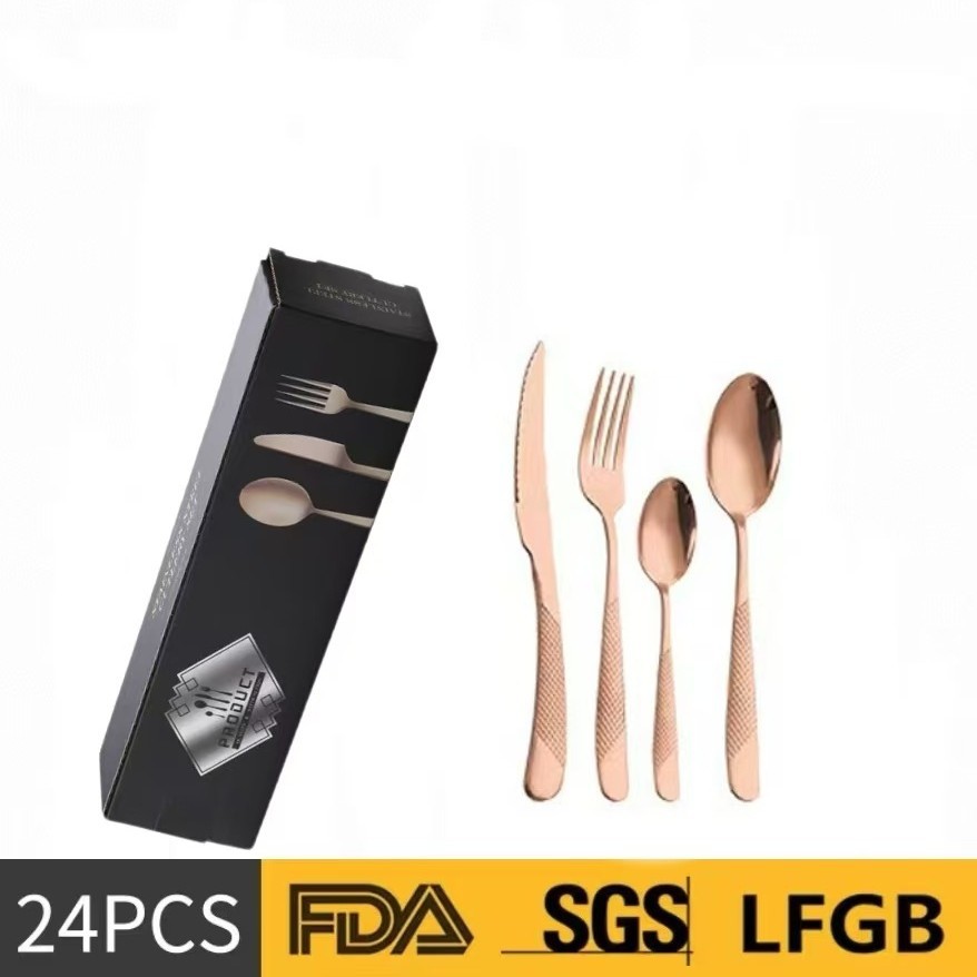 A타입 24개 세트 스타 다이아몬드 로즈 골드(검은색 치약 상자)