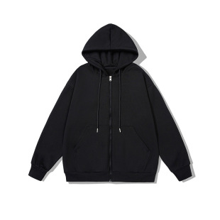 Hebei Plain Children's Cardigan Zipper Sweatshirt, New Heavy-Duty Cotton Composite 320g Children's Clothing with Hood and Thickened