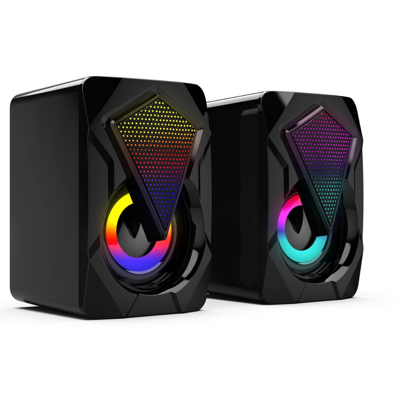 Special offer X2 multimedia desktop computer audio home desktop mini RGB colorful USB speaker wired cross-border