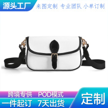 一件起订 来图定制女士皮革单肩挎包跨境热卖POD定制手提包单肩包