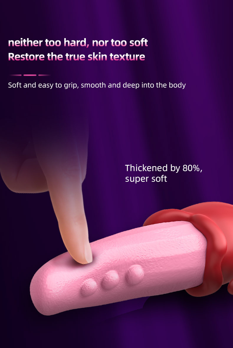 Medusa Tongue Licking & Sucking Vibrator, Dual-Tongue Clitoral and G-Spot Stimulator, Pink — detail image 11