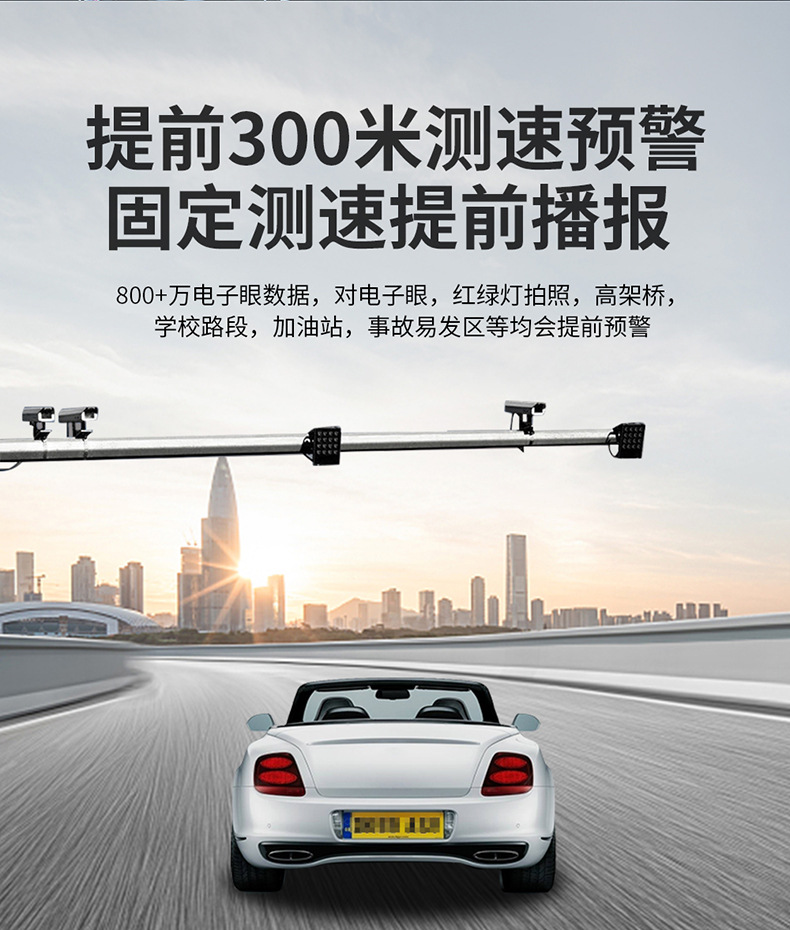 Car Head-Up Display Gps Multi-Function Car Hud Speed Obd Voice Broadcast Speed Measurement Digital Dog Instrument