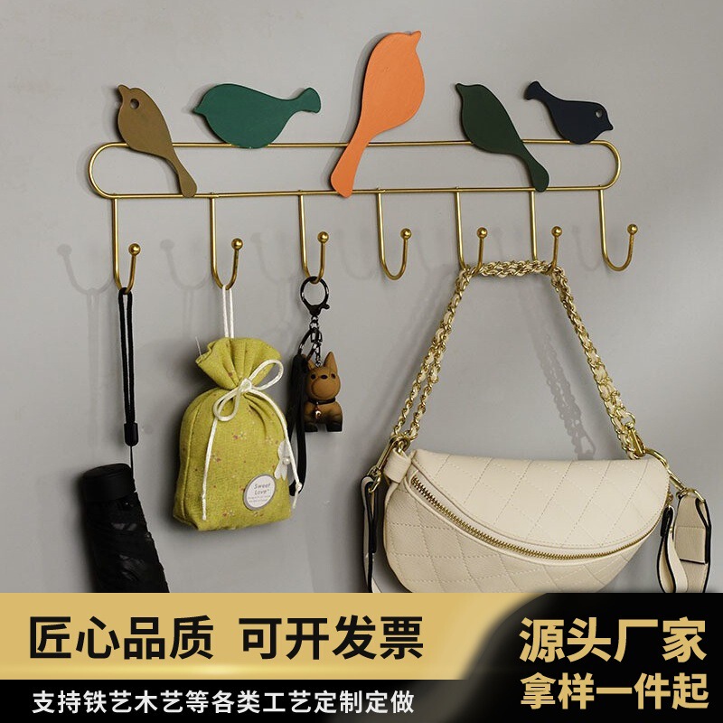 Clothes Hooks for Storage on Bedroom Doors, Clothes Hangers Behind the Door, No-Drill Wall-Mounted Hooks, Nordic Style Clothes Hooks for Storage on Bedroom Doors, Clothes Hangers Behind the Door, No-Drill Wall-Mounted Hooks, Nordic Style