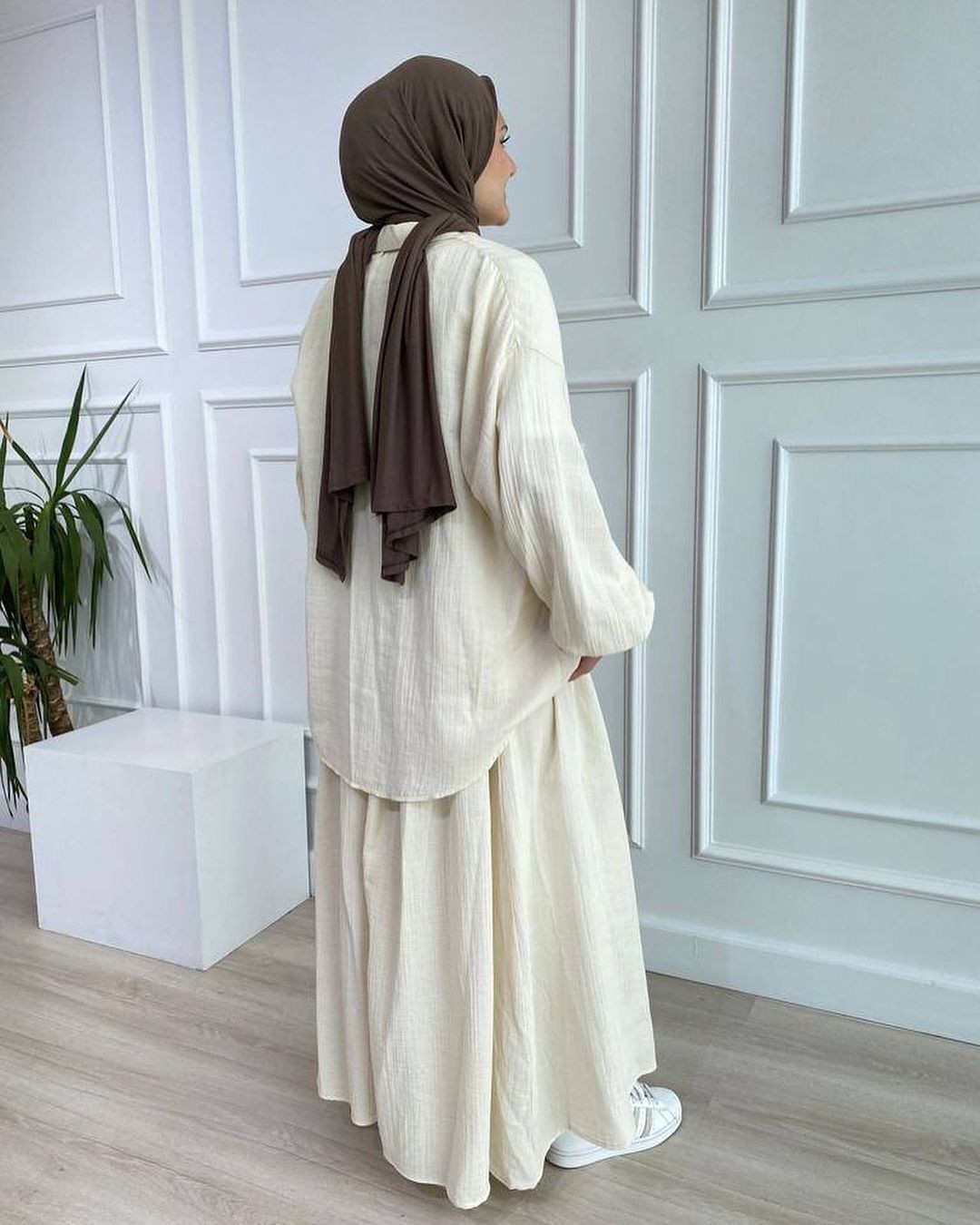 Women's Fashion Casual Suit Puff Sleeve Shirt And Skirt Set Spring Autumn New Cross Border Foreign Trade Clothing_ecoleips.com