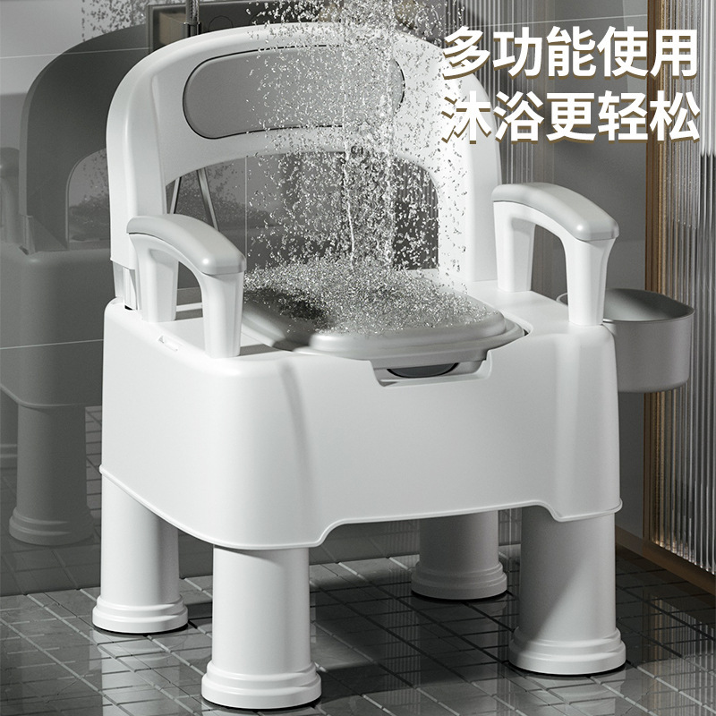 高齢者用可動トイレ、室内用消臭トイレ、妊婦用トイレ椅子、携帯用大人用尿バケツ、トイレ、つばき|undefined