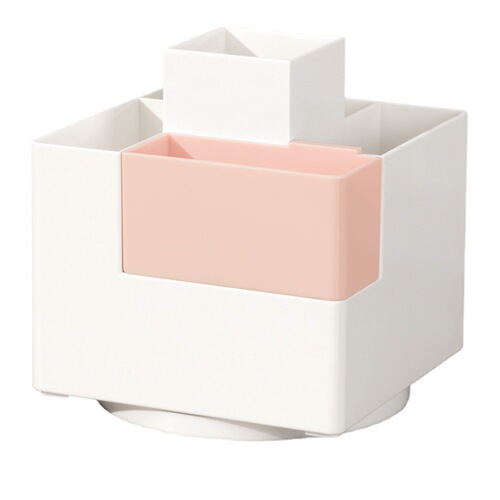 Deli Stationery PK200 Rotating Pen Holder Simple Student Study Supplies Multifunctional Storage Box Office Supplies