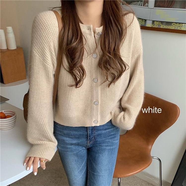 Japanese retro sweater 2022 Autumn new style soft and fluffy knitted sweater, loose short cardigan jacket for women pic 23