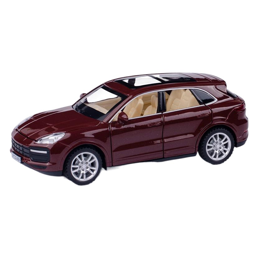 Modelo de Auto Porsche Cayenne a Escala 1:32 de Aleación con Luz, Música y 6 Puertas Abatibles