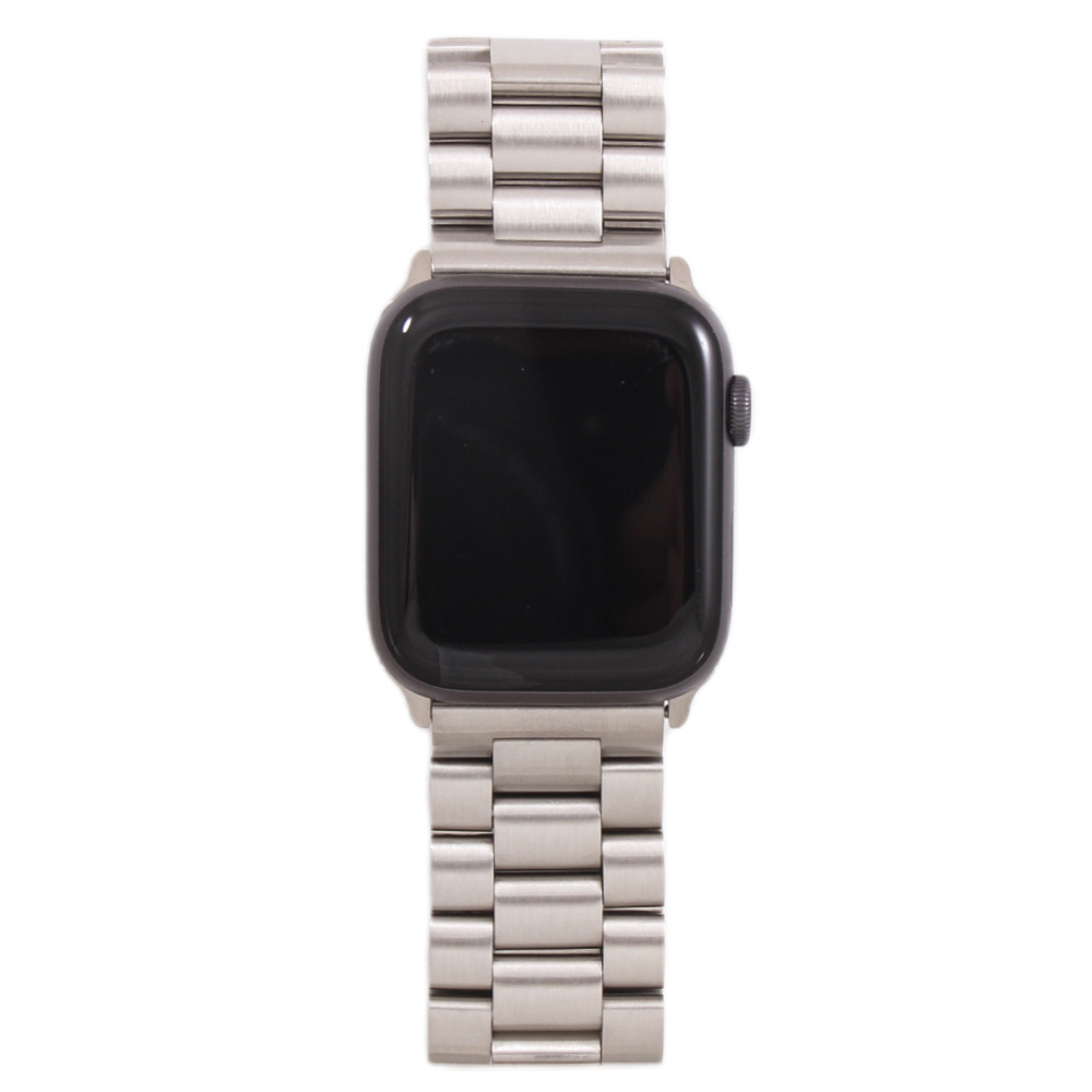 210g Weight Stainless Steel, Steel Belt Strap Material Watch band Classification 304 Stainless Steel, Metal Material Solid Color, Apple Pattern Elegant Style Elegant Solid Color Apple Stainless Steel Steel Belt Watch Band 15
