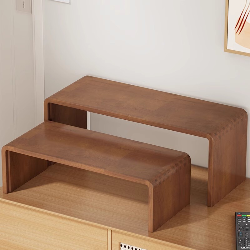 Solid Wood U-Shaped Storage Rack Cabinet Layered Rack Desktop Hand-Made Display Storage Ladder Table Computer Shelf Solid Wood U-Shaped Storage Rack Cabinet Layered Rack Desktop Hand-Made Display Storage Ladder Table Computer Shelf