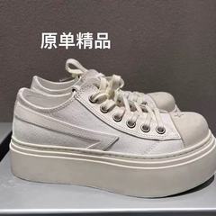 元の標準の厚い底SM流れ星の靴の復古は小さい汚い靴の汚い靴のキャンバスの靴の25新型の女性の靴の元の厚い底を破壊します。