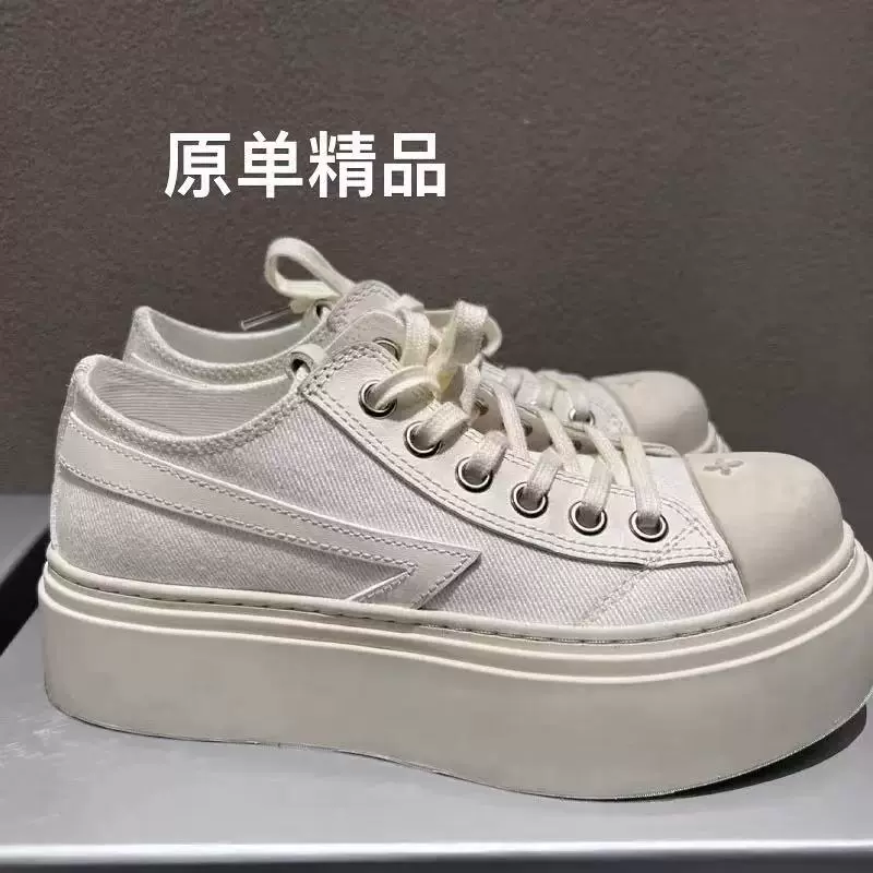原标厚底SM流星球鞋复古破坏小脏鞋脏脏鞋帆布鞋25新款女鞋原厚底