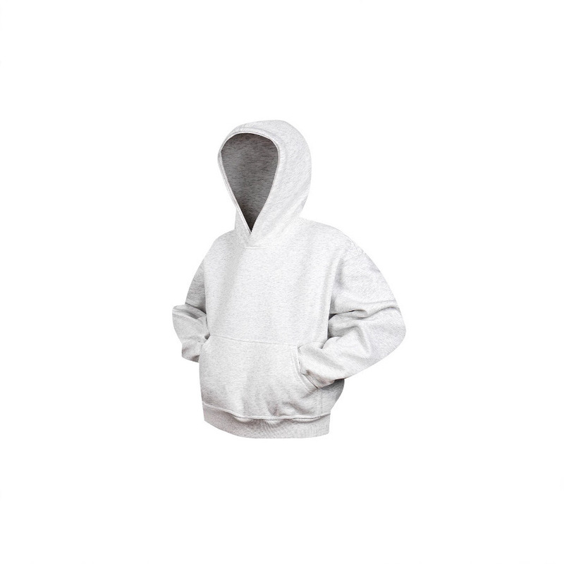 Custom-Made Heavyweight 500g American Cleanfit Short Hooded Velvet Sweatshirt for Men and Women Autumn and Winter Pure Color Pullover Jacket