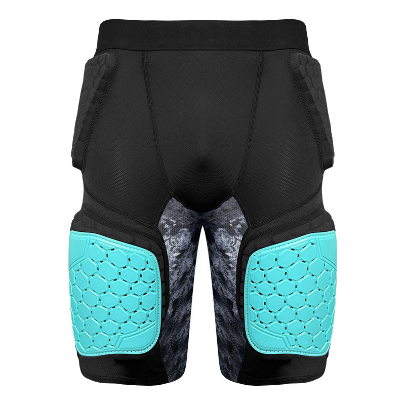 Customized American-Style Football Anti-Collision Pants for Adults, Men's Soccer Anti-Collision Compression Sports Shorts