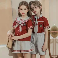 Летний костюм для детского сада в британском стиле, форма для дня защиты детей, выпускной фото, выступления, одежда для начальной школы