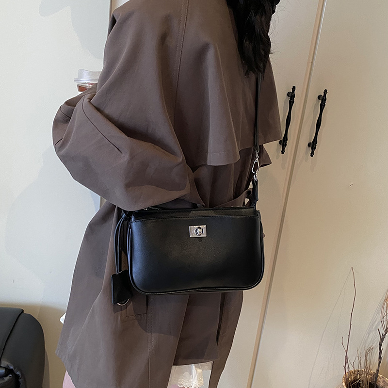 Moda coreana bolso pequeño para mujeres 2024 nuevo estilo de alta calidad bolso de hombro universal bolso de invierno nicho de diseño simple bolso de mujer