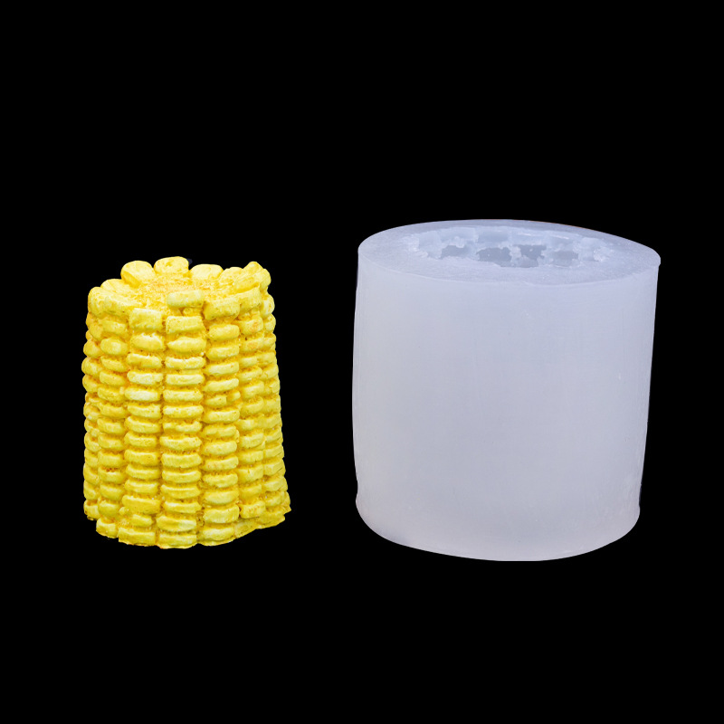Molde de Silicona Forma de Maíz 3D Decorativo para Hornear y Velas