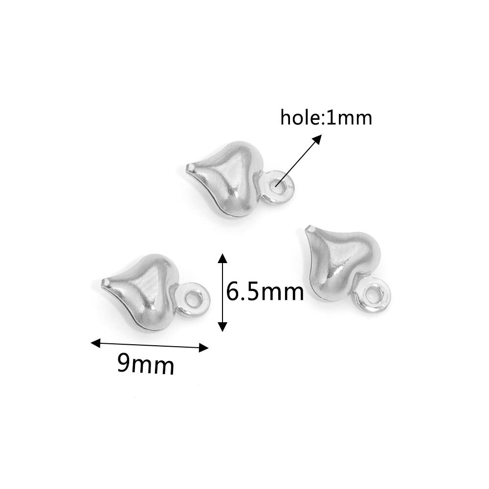 Acero inoxidable hueco melocotón corazón amor corazón colgante pulsera collar DIY pequeño colgante DIY accesorios de la joyería al por mayor