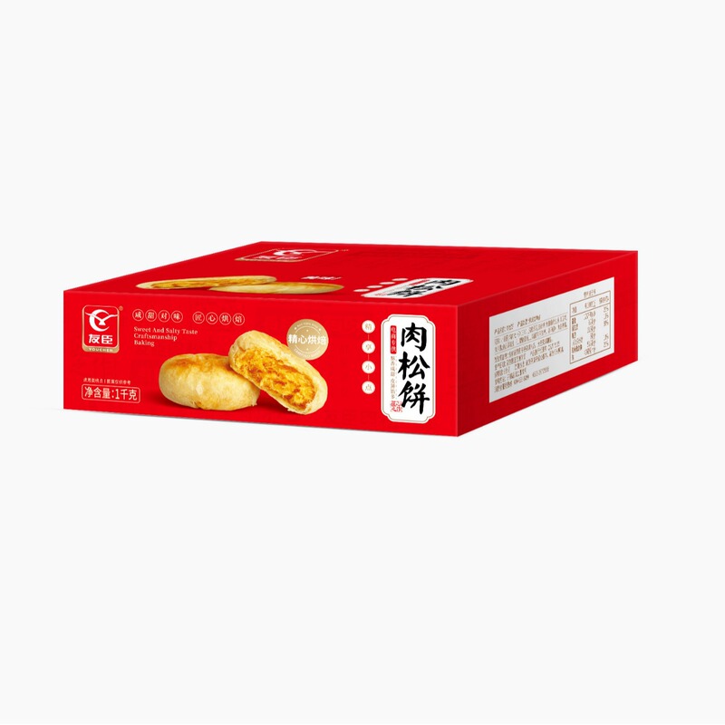 Youchen 朝食ホールボックスパイスナックペストリー 1 キロオリジナルミートフロスケーキギフトボックス食事代替軽食卸売|undefined