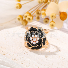 2026新款高档时尚韩版山茶花丝巾扣百搭简约围巾扣创意披肩扣批发