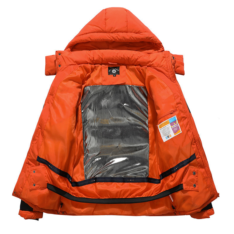 Invierno transfronterizo nuevo tipo de ropa de algodón de tipo medio largo al aire libre engrosado ropa de asalto de algodón abrigo