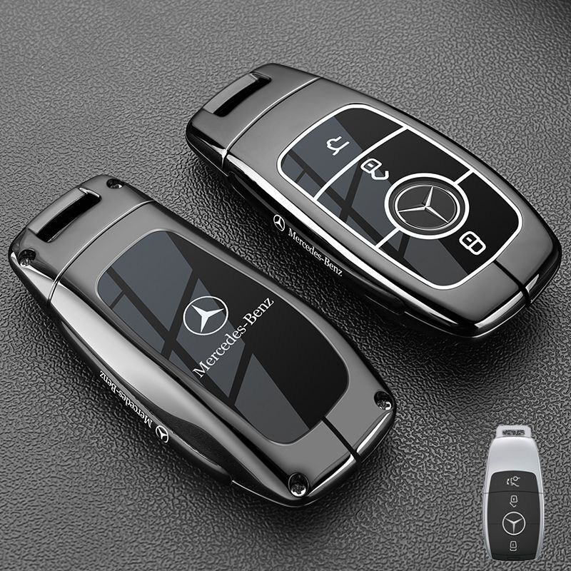 专用奔驰e300l钥匙套E级C级c260l/c200l/a200l/glc300l高级壳|undefined