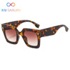 Fashionable brand trend square sunglasses, European style, cat's eye