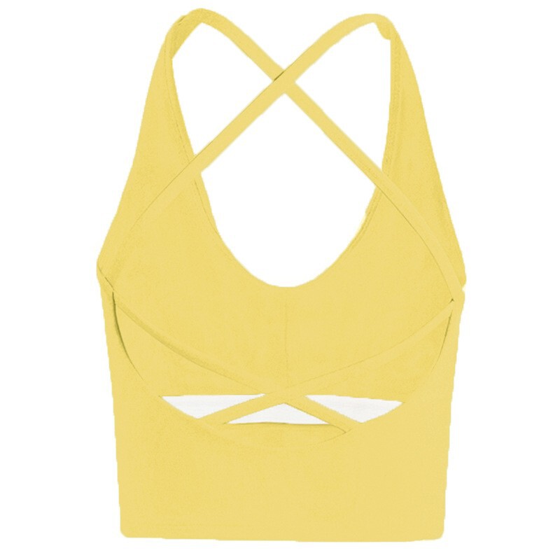 Cross-Border Outer Wear Sling with Breast Pad Shockproof Sexy Beautiful Back Yoga Vest Cross-Border Outer Wear Sling with Breast Pad Shockproof Sexy Beautiful Back Yoga Vest