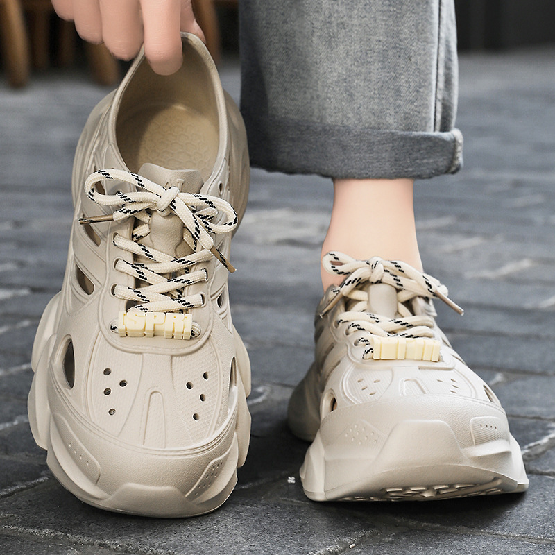 Sandalias hombre hueco verano nuevo transfronterizo talla grande zapatos de hombre zapatos con agujeros transpirables zapatos con cordones EVA hombres al por mayor