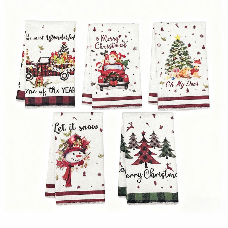 Factory Labeling and Shipping for Temu Shein Amazon Christmas Kitchen Towels, Cleaning Cloths, Gift Decorations, Holiday Towels