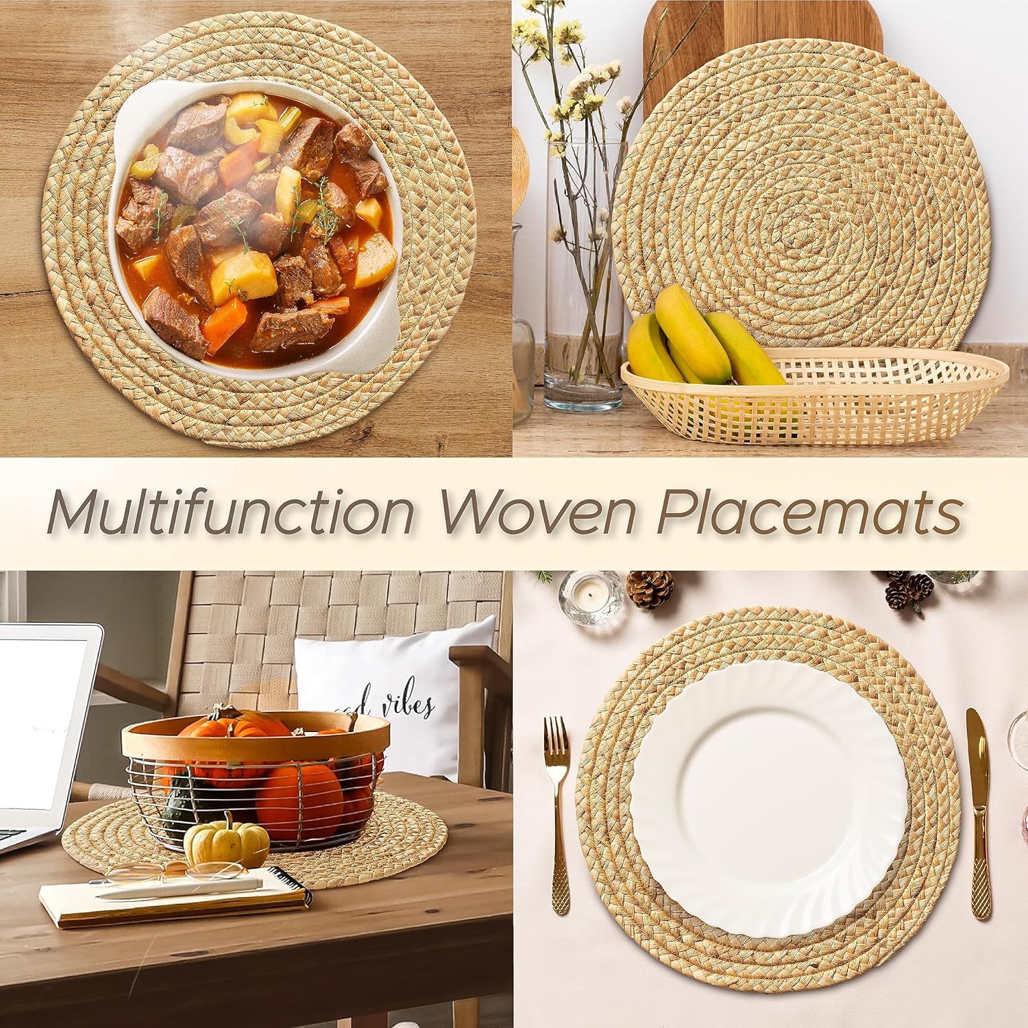 Al por mayor transfronterizo calabaza grasa cocina hogar almohadilla de mesa de comedor almohadilla de mesa de té almohadilla de aislamiento de platos almohadilla de aislamiento