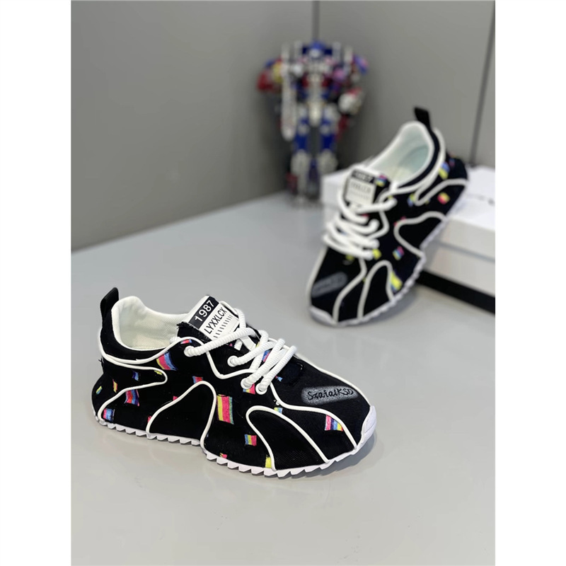 Trendy Summer Thick-Soled Leather Lace-Up Sports Fashion Dad Shoes, Comfortable and Versatile Trendy Men's Shoes Xlz