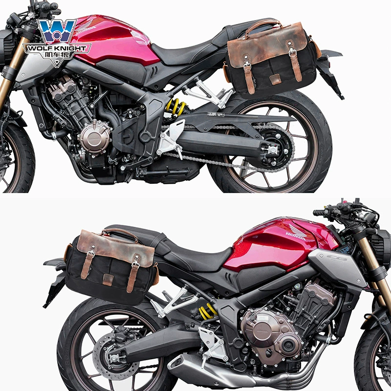 Мускульный автомобиль волк подходит для 2020 Honda CB650R боковые сумки, боковые сумки, ретро-боковые сумки, модифицированный шлем-багаж, быстрый выпуск