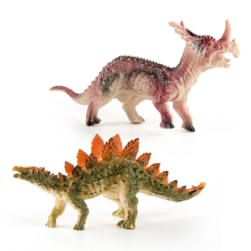 Simulación dinosaurio animal ornamentos una variedad de modelo de dinosaurio hueco triángulo dragón espada dragón doble corona dragón canglong bolsa adornos