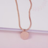 Necklace stainless steel, pendant, accessory, does not fade, simple and elegant design, internet celebrity