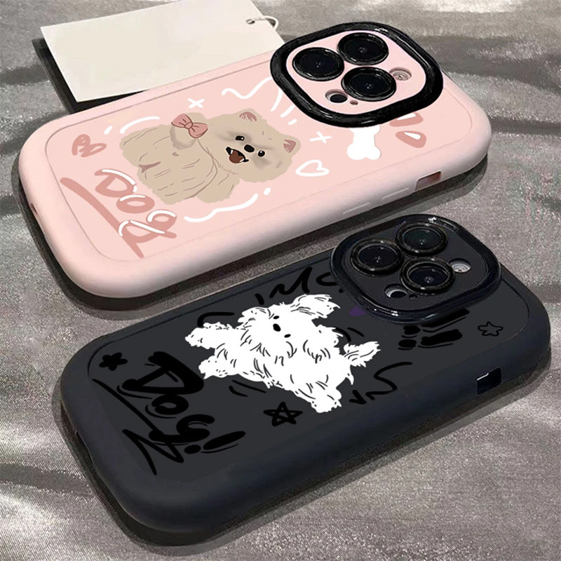 Line dog RealmeGTneo5 phone case V13 true self Q5pro creative Q3 silicone v25/v11