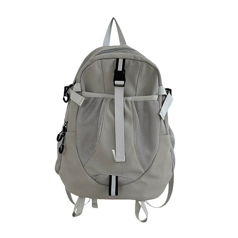 2024 mochila escolar para estudiantes universitarios nueva mochila simple de gran capacidad ocio al aire libre mochila ligera de secundaria al por mayor