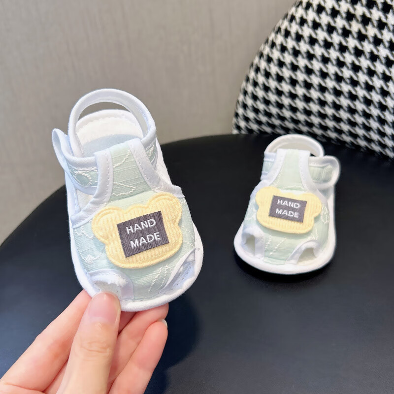 Baby Sandals 6 to 12 Months Summer Baby Shoes Small Month Old Infants Soft Sole Cloth Shoes 1 Year Old Baby Pre-Step Shoes
