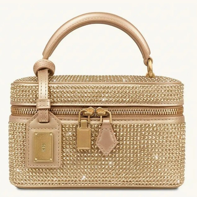 Jw Pei Niche Designer Brand Bag Full of Diamonds Handbag Women's Fashion 2026 Early Spring Fashion Lunch Box Bag