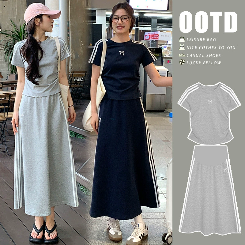 Летняя доставка модной моды мамы спортивный повседневный дизайн набор