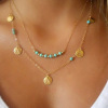 Turquoise pendant, necklace, European style, Aliexpress