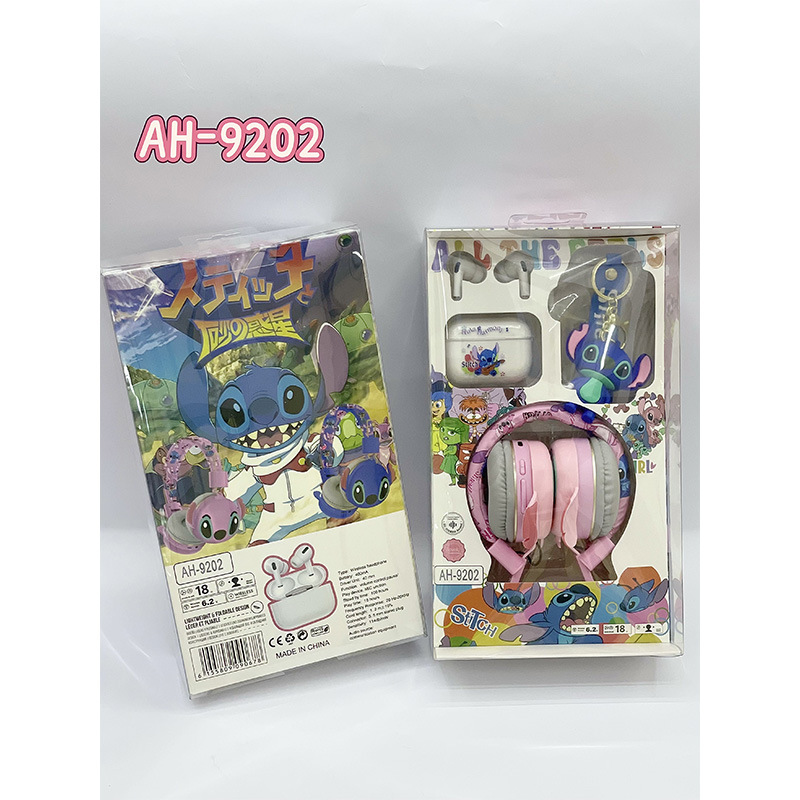 ah-9202 cross-border new arrival wireless headset children student bluetooth headset ultra-long life battery bluetooth earphone headset